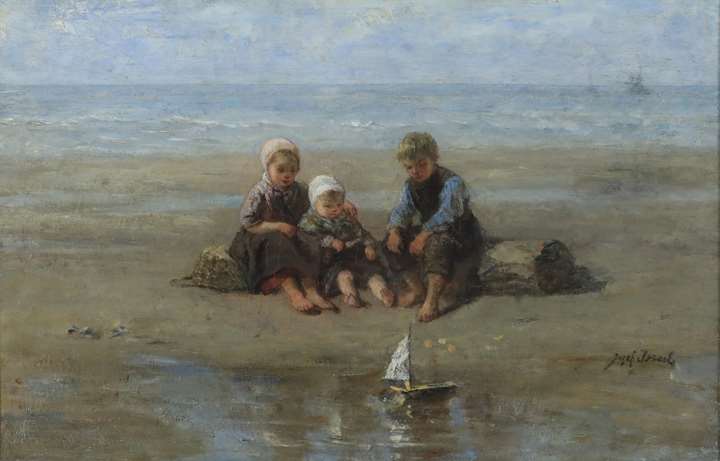Three Children by the Beach